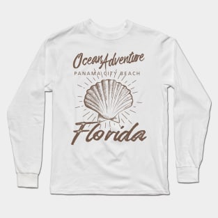 Panama City Beach Florida Sea Shell Long Sleeve T-Shirt